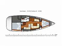 Sun Odyssey 36i/2 cbs - Layout image