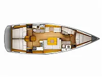 Sun Odyssey 439 (4 cab.) - Layout image