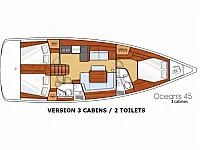 Oceanis 45 - Layout image