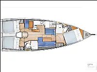 Sun Odyssey 410 - Layout image