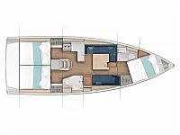 Sun Odyssey 380 - Layout image