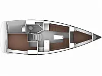 Bavaria Cruiser 33 - Layout image