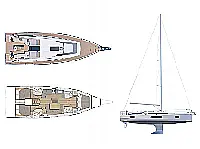 Oceanis 46.1 - Layout image