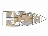 Oceanis 40.1 - Layout image
