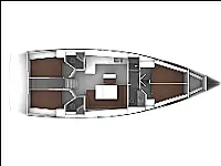 Bavaria Cruiser 46 - Layout image