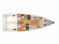 Sun Odyssey 349 - Layout image