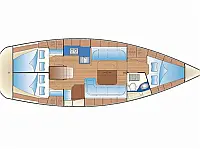 Bavaria 38 Cruiser - Layout image