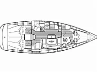 Bavaria 39 Cruiser - Layout image