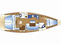 Bavaria 42 Cruiser - Layout image