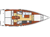 Beneteau Oceanis 38.1 - Layout image