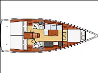 Beneteau Oceanis 38.1 - Layout image