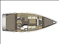 Dufour 350 Grand Large - Layout image