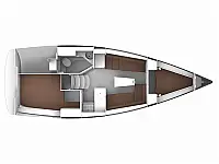 Bavaria 33 Cruiser - Layout image