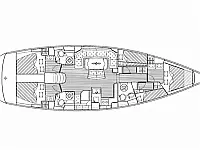 Bavaria 50 Cruiser - Layout image