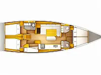 Sun Odyssey 509 - Layout image