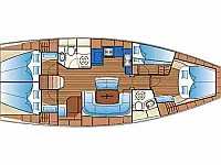 Bavaria 46 Cruiser - Layout image