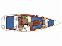 Oceanis 34.3 - Layout image