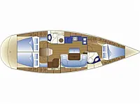 Bavaria 43 Cruiser - Layout image