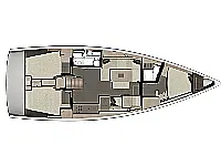 Dufour 412 Grand Large - Layout image