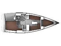 Bavaria Cruiser 34 - Layout image