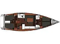 Dufour 450 GL - Layout image