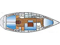 Bavaria 38 - Layout image