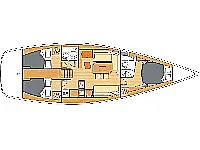 Beneteau First 45 - Layout image