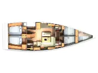 Hanse 505 - Layout image