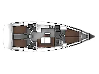 Bavaria 46 Cruiser - Layout image