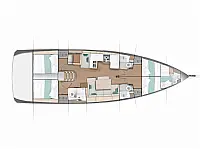 Sun Odyssey 490 - Layout image