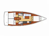 Oceanis 38.1 - Layout image