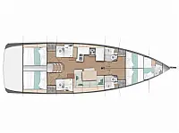 Sun Odyssey 490 - Layout image