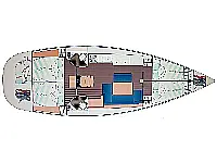 Sun Odyssey 44 i - Layout image