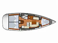 Sun Odyssey 36i - Layout image