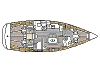 Bavaria 39 Cruiser - Layout image