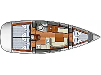 Sun Odyssey 36i - Layout image