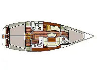 Sun Odyssey 40 - Layout image