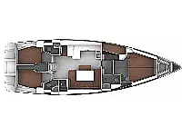 Bavaria Cruiser 51 - Layout image