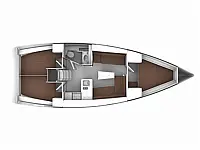 Bavaria Cruiser 37 /3cab - Layout image