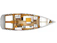 Sun Odyssey 509 /5cab - Layout image