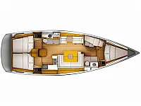 Sun Odyssey 439 /4cab - Layout image