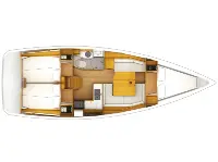 Sun Odyssey 379 /3cab - Layout image