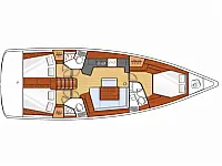 Oceanis 45/3 Cbs - Layout image