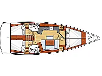 Oceanis 45 /4cab - Layout image