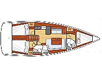 Oceanis 41 /3cab - Layout image