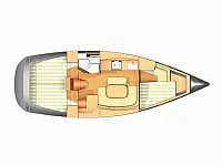 Dufour 365 GL /3cab - Layout image