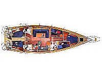 Oceanis 40.1 (3 cab) - Layout image