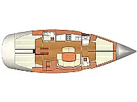 Dufour 455 /4cab - Layout image