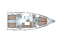 Bavaria Cruiser 46 - Layout image