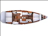 Jeanneau 53 - Layout image